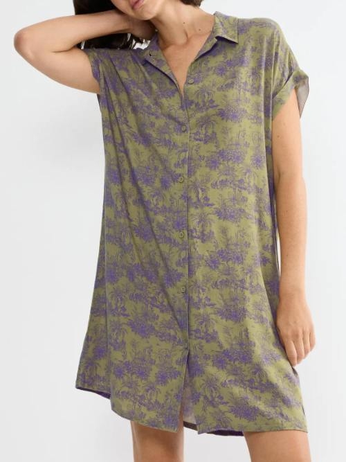 Triomphe Boyfriend Fit vert chemise de nuit