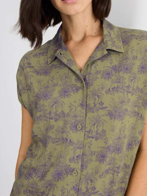 Triomphe Boyfriend Fit vert chemise de nuit