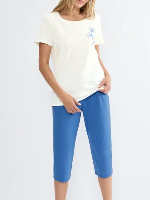 Triomphe Sets blanc/bleu shortama