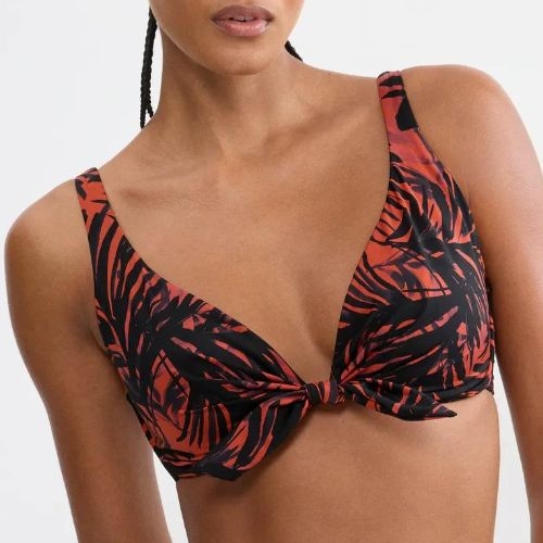 Triumph Swimwear Summer Palm marron haut de bikini préformé