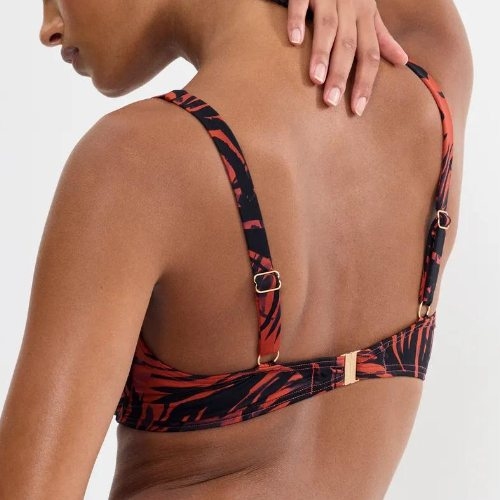 Triumph Swimwear Summer Palm marron haut de bikini préformé