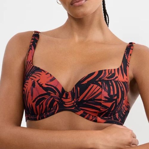Triumph Swimwear Summer Palm marron haut de bikini préformé