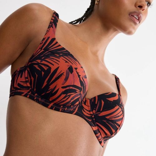Triumph Swimwear Summer Palm marron haut de bikini préformé