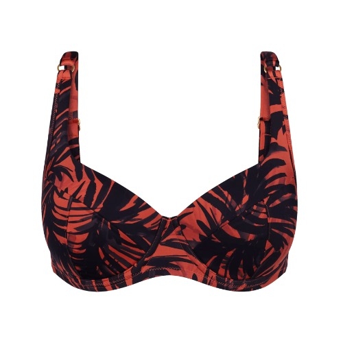 Triumph Swimwear Summer Palm marron haut de bikini préformé