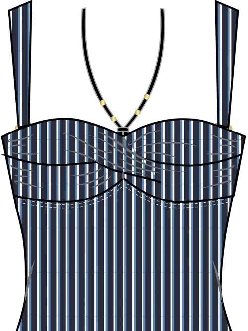 Triumph Swimwear Summer Twist bleu marine maillot de bain