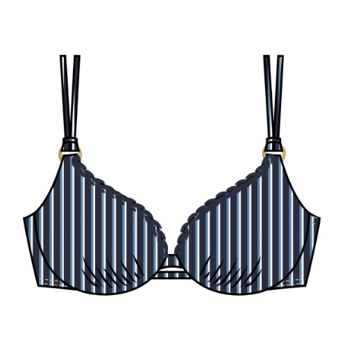 Triumph Swimwear Summer Twist bleu marine haut de bikini préformé