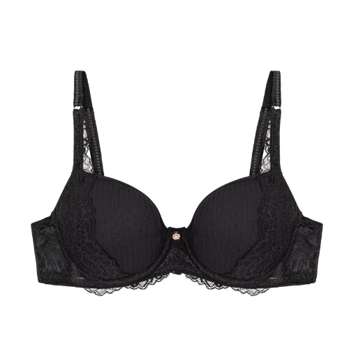 Triomphe Wild Peony Florale noir soutien-gorge rembourré