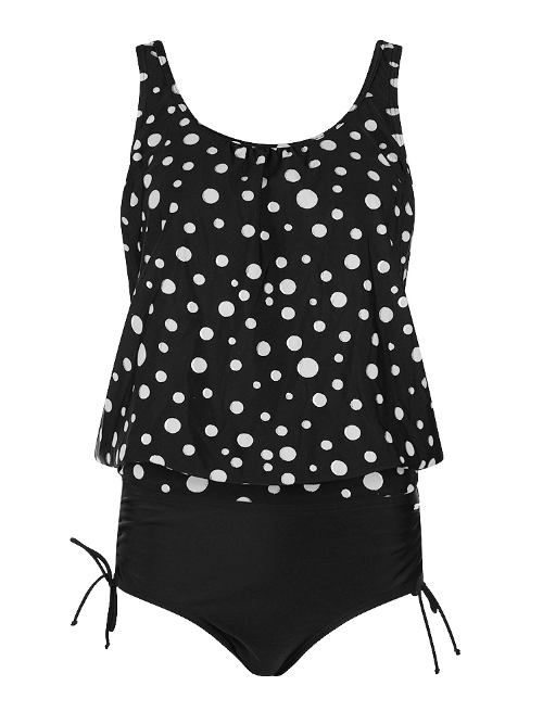 Mila Silver Dots  tankini set