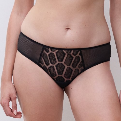 Chantelle Reptilia noir shortie