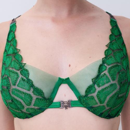 Chantelle Reptilia vert soutien-gorge sans forme
