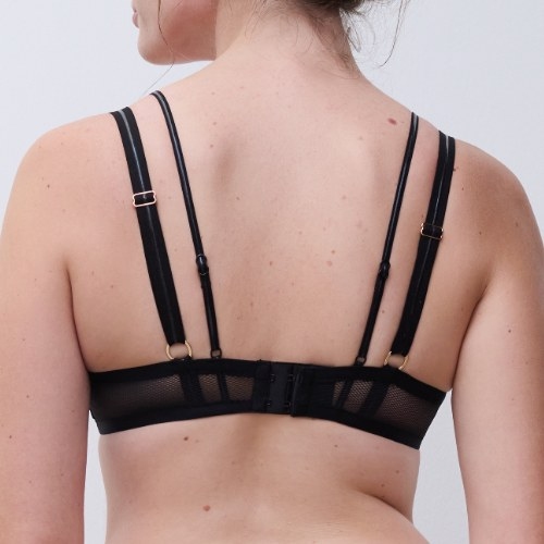 Chantelle Reptilia noir soutien-gorge push up