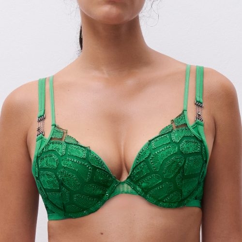 Chantelle Reptilia vert soutien-gorge push up
