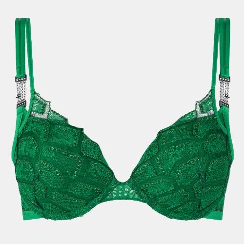 Chantelle Reptilia vert soutien-gorge push up