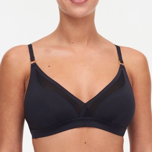 Chantelle Pure Light noir soutien-gorge sans armatures en dentelle