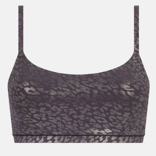 Chantelle SoftStretch gris soutien-gorge sans armatures en dentelle