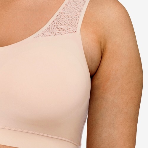 Chantelle SoftStretch beige soutien-gorge sans armatures en dentelle