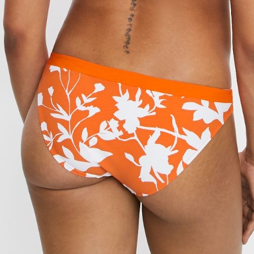 Chantelle Maillots de Bain Tropical orange slip de bikini