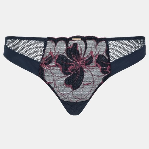 Chantelle Fleurs Signature bleu marine slip