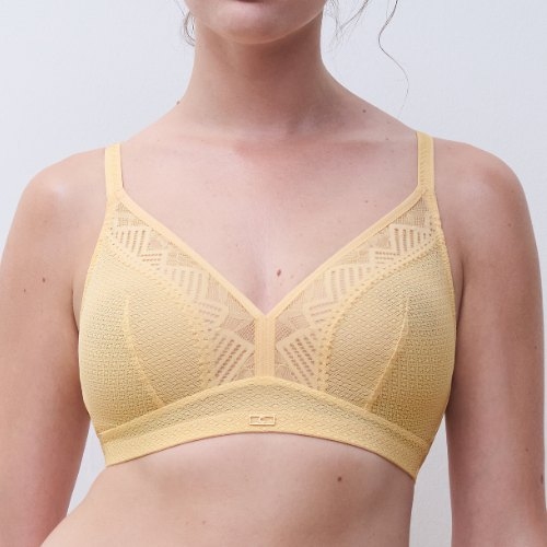 Chantelle Origins jaune soutien-gorge sans armatures en dentelle