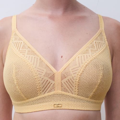 Chantelle Origins jaune soutien-gorge sans armatures en dentelle