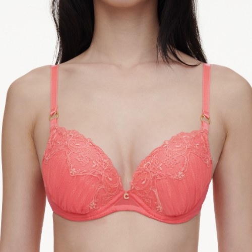 Chantelle Cabaret Sauvage corail soutien-gorge rembourré