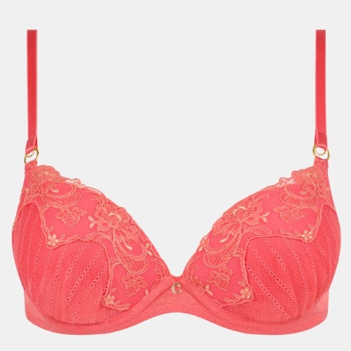 Chantelle Cabaret Sauvage corail soutien-gorge rembourré