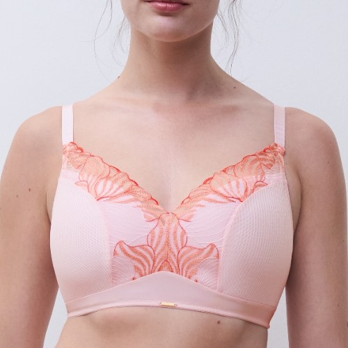 Chantelle Legend rose soutien-gorge sans armatures en dentelle
