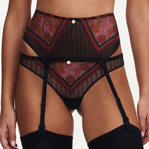 Chantelle New Romance noir jarretelles garter belt