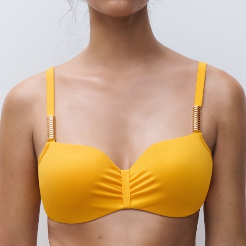 Chantelle Maillots de Bain Icon jaune haut de bikini préformé