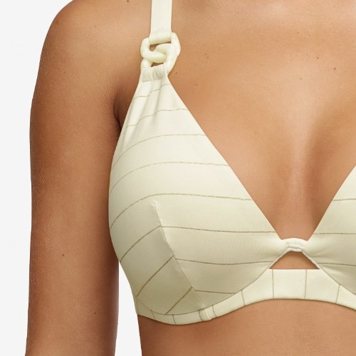 Chantelle Maillots de Bain Black Sun blanc soutien-gorge sans forme