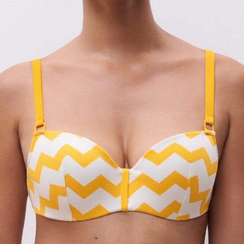 Chantelle Maillots de Bain Totem jaune haut de bikini préformé