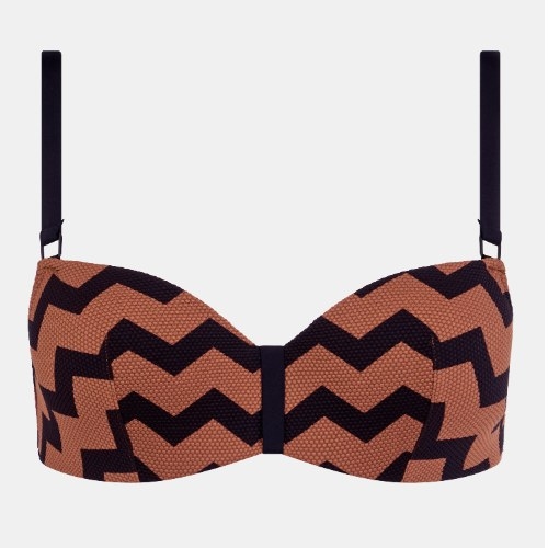 Chantelle Maillots de Bain Totem marron haut de bikini préformé