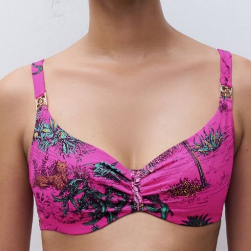 Chantelle Maillots de Bain Sauvage rose soutien-gorge bikini corbeille