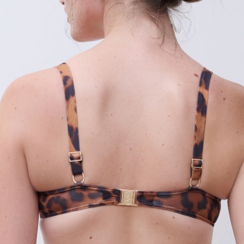 Chantelle Maillots de Bain Sauvage marron soutien-gorge bikini corbeille
