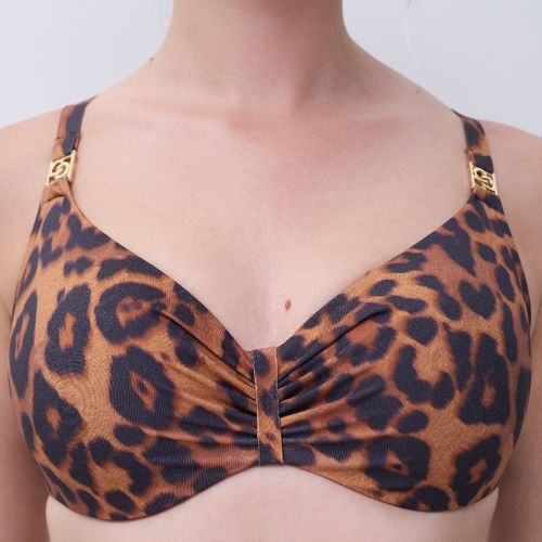 Chantelle Maillots de Bain Sauvage marron soutien-gorge bikini corbeille
