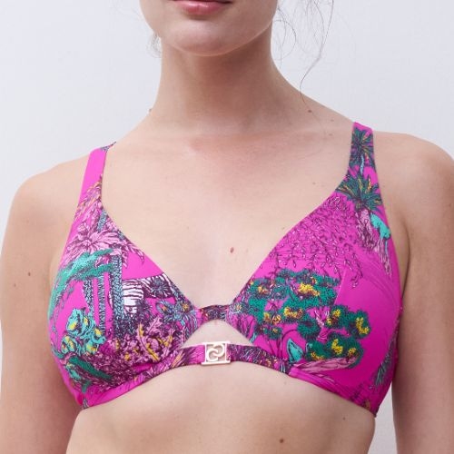 Chantelle Maillots de Bain Sauvage rose soutien-gorge bikini corbeille