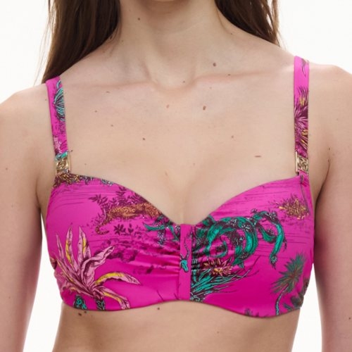 Chantelle Maillots de Bain Sauvage rose haut de bikini préformé