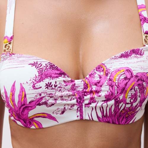 Chantelle Maillots de Bain Sauvage blanc haut de bikini préformé