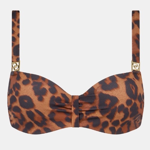 Chantelle Maillots de Bain Sauvage marron haut de bikini préformé