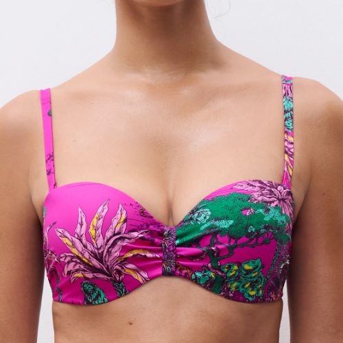 Chantelle Maillots de Bain Sauvage rose haut de bikini préformé