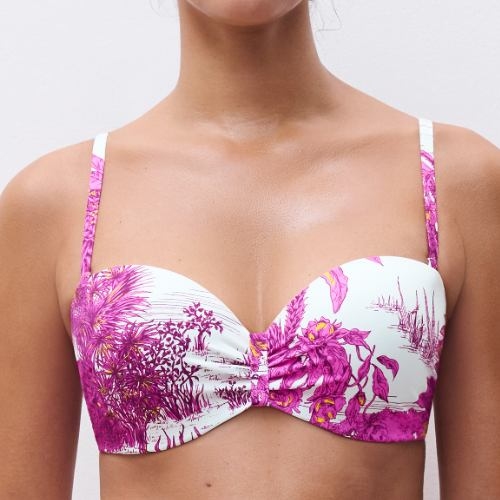 Chantelle Maillots de Bain Sauvage blanc haut de bikini préformé