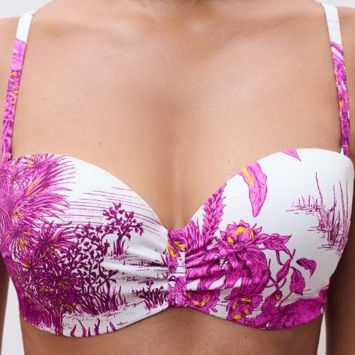 Chantelle Maillots de Bain Sauvage blanc haut de bikini préformé