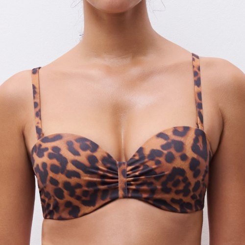 Chantelle Maillots de Bain Sauvage marron haut de bikini préformé