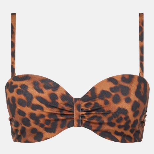 Chantelle Maillots de Bain Sauvage marron haut de bikini préformé