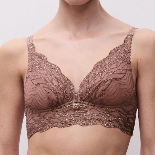 Chantelle Vibe cinnamon soutien-gorge sans armatures en dentelle