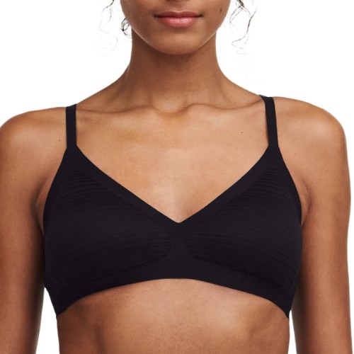 Chantelle SoftStretch noir soutien-gorge sans armatures en dentelle