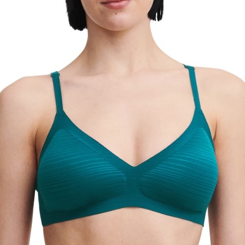 Chantelle SoftStretch vert soutien-gorge sans armatures en dentelle