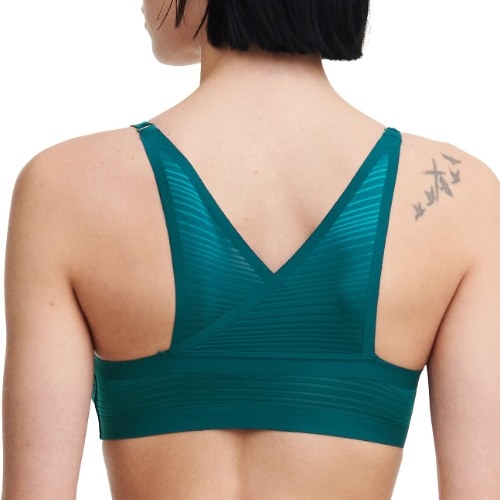Chantelle SoftStretch vert soutien-gorge sans armatures en dentelle