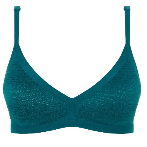 Chantelle SoftStretch vert soutien-gorge sans armatures en dentelle