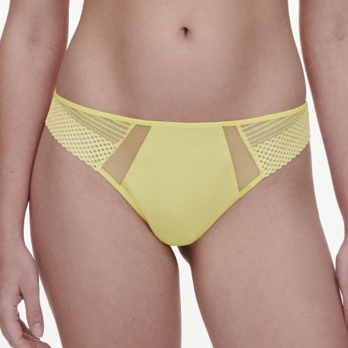 Chantelle Play jaune culotte string